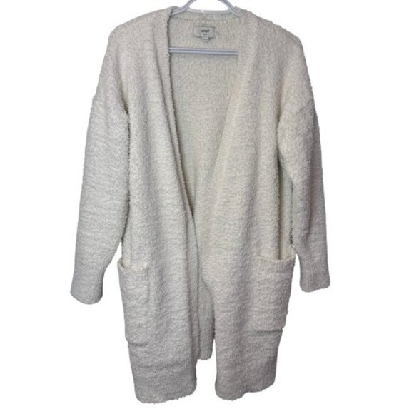 Aerie white marshmallow oversized open front long cardigan size XS - Picture 2 of 8